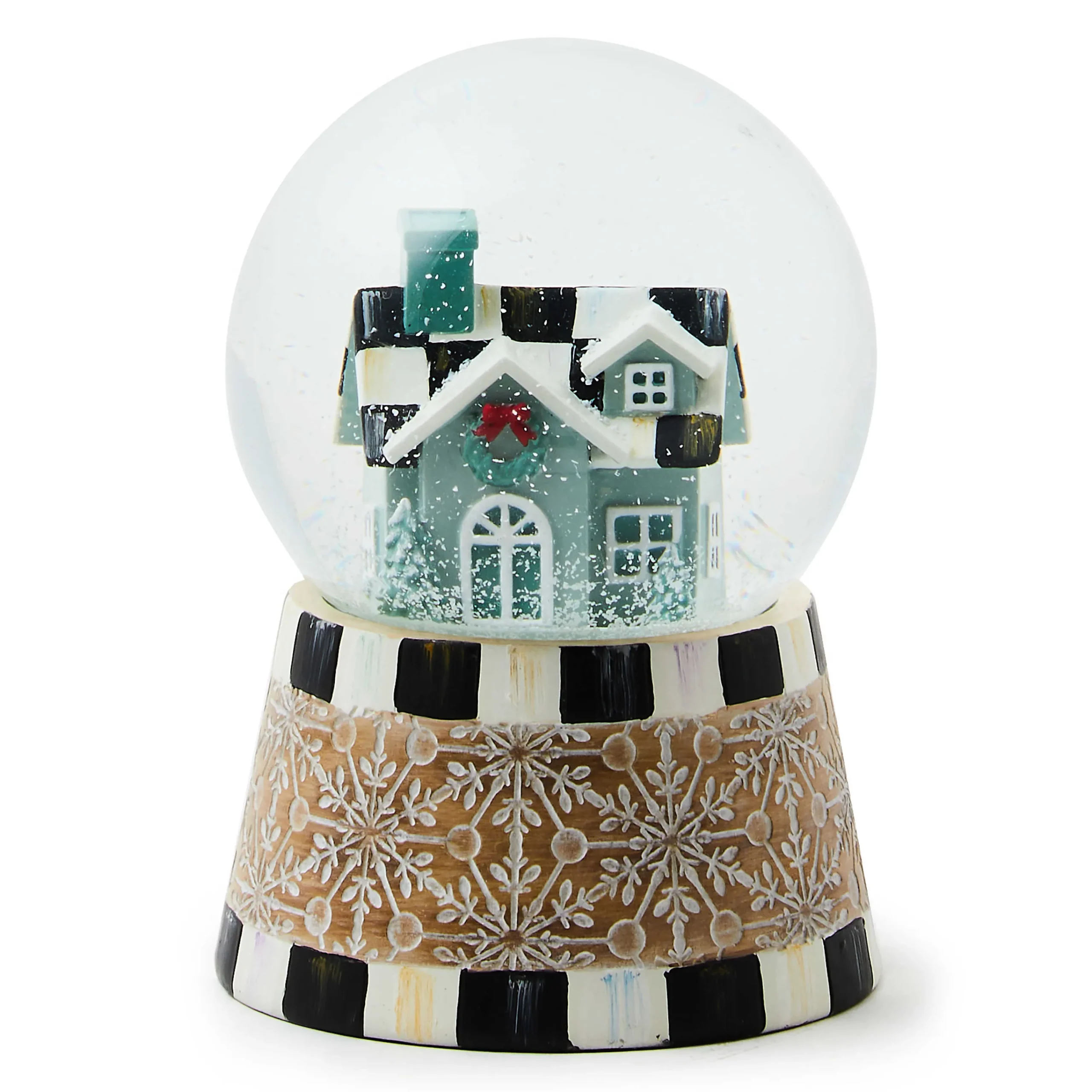 MacKenzie-Childs Farmhouse Holiday Snow Globe| Room Accents