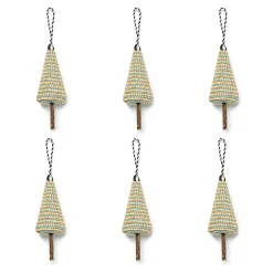 MacKenzie-Childs Farmhouse Holiday Tree Ornaments, Set of 6| Holiday