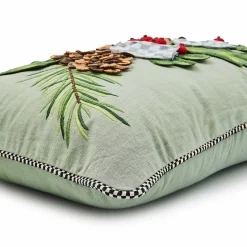 MacKenzie-Childs Farmhouse Holly Holiday Lumbar Pillow| Pillows, Throws, & Cushions