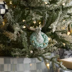 MacKenzie-Childs Farmhouse Moose Glass Ornament| Holiday