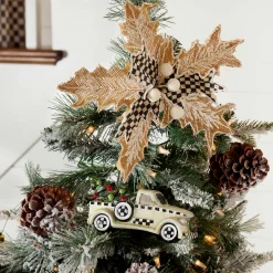 MacKenzie-Childs Farmhouse Special Delivery Truck Glass Ornament| Holiday