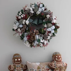 MacKenzie-Childs Farmhouse Sterling Holiday 30 Wreath| Holiday|Greenery & Florals