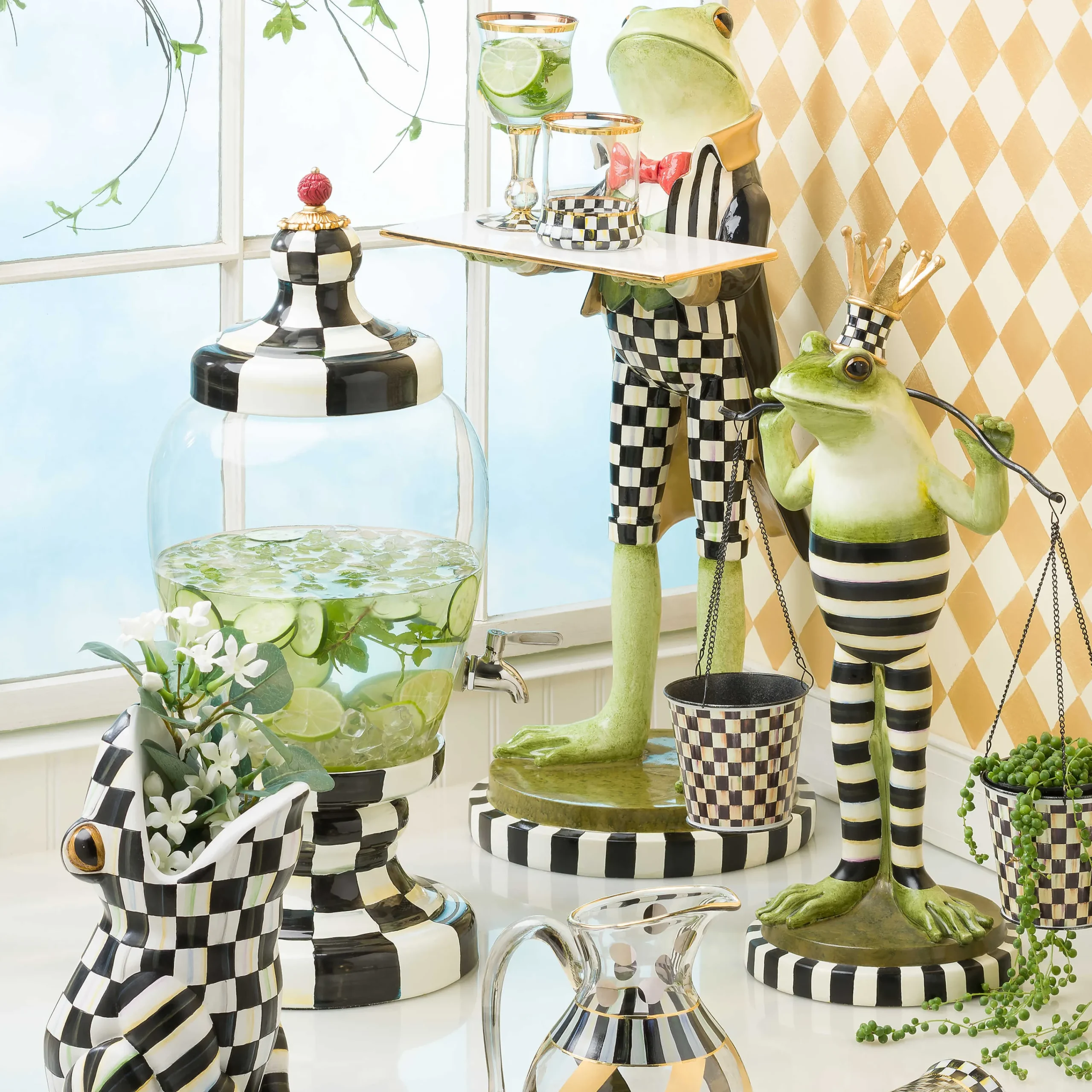 MacKenzie-Childs Fergal the Frog Butler| Room Accents|Serveware