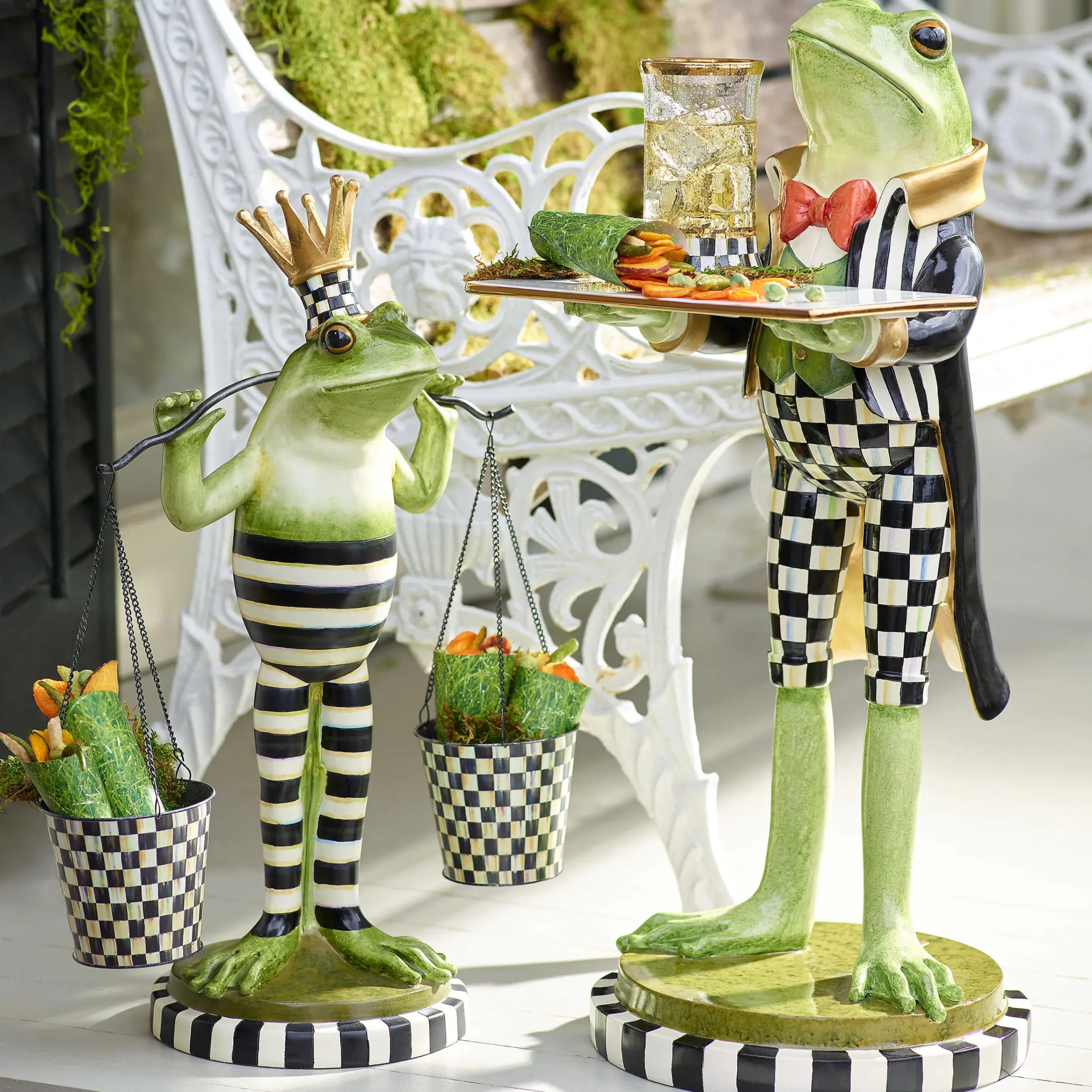 MacKenzie-Childs Fergal the Frog Butler| Room Accents|Serveware