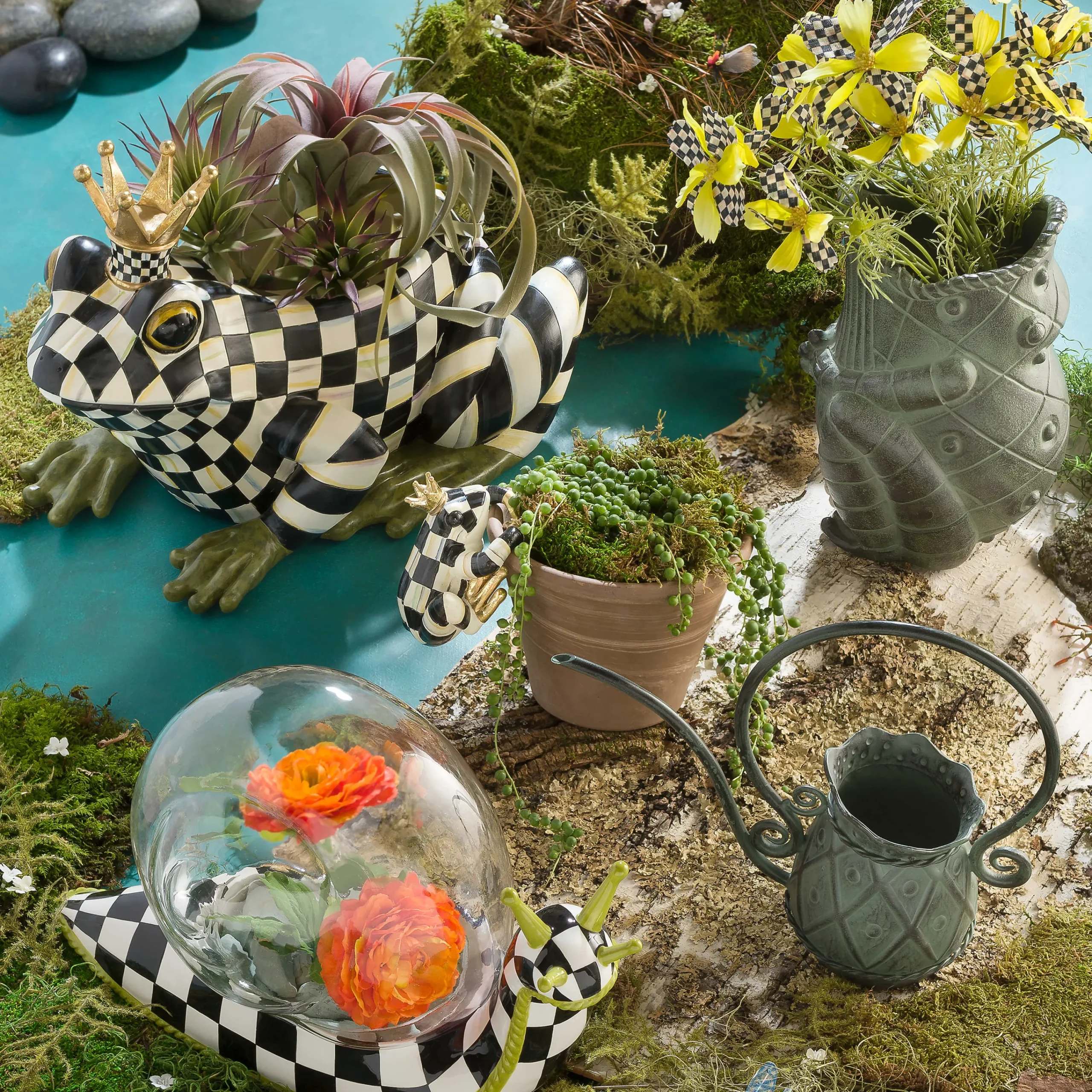 MacKenzie-Childs Fergal the Frog Planter| Outdoor
