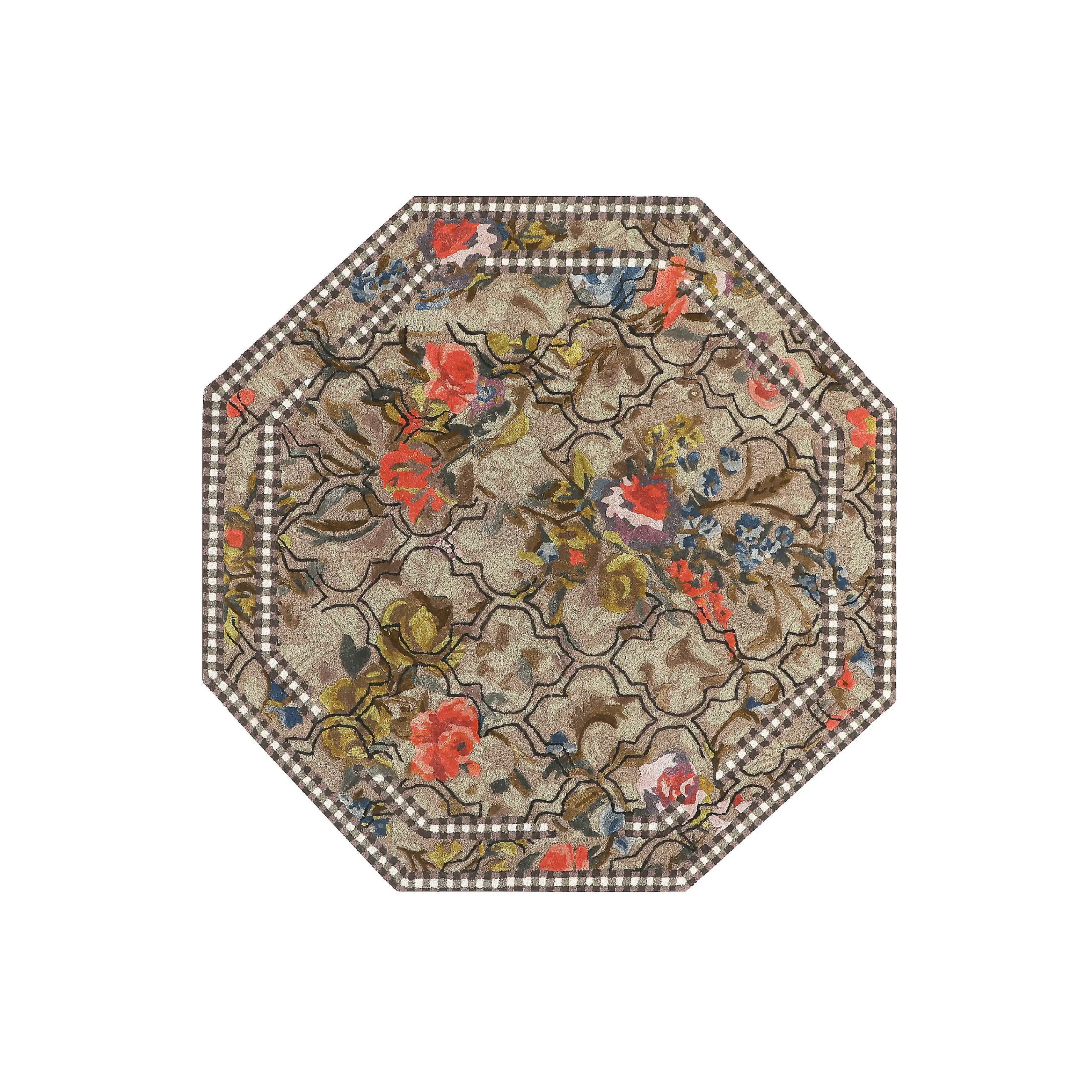 MacKenzie-Childs Field Study Floral 6' Octagon Rug| Rugs