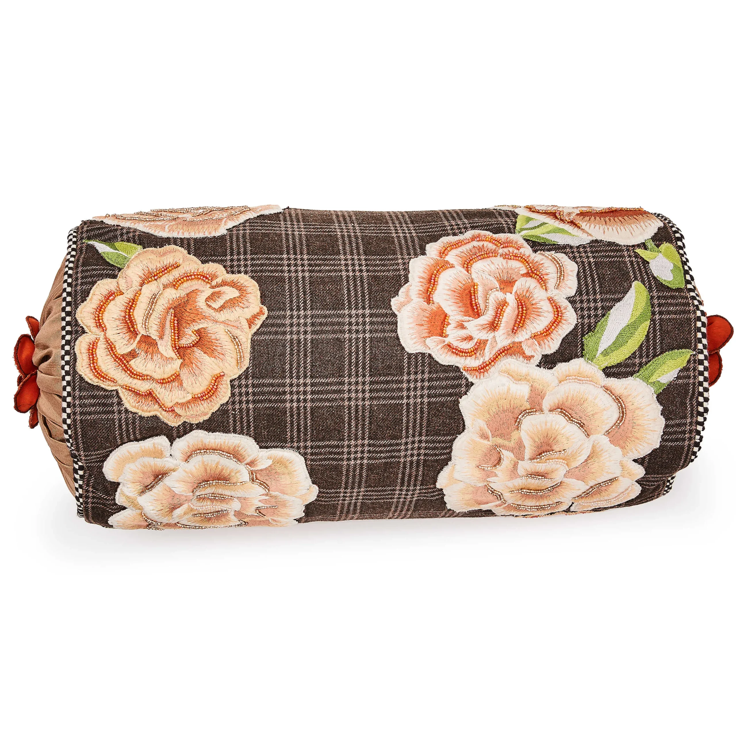 MacKenzie-Childs Field Study Floral Beaded Bolster| Pillows, Throws, & Cushions