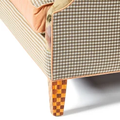 MacKenzie-Childs Field Study Floral Gingham Sofa| Living Room