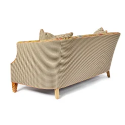 MacKenzie-Childs Field Study Floral Gingham Sofa| Living Room