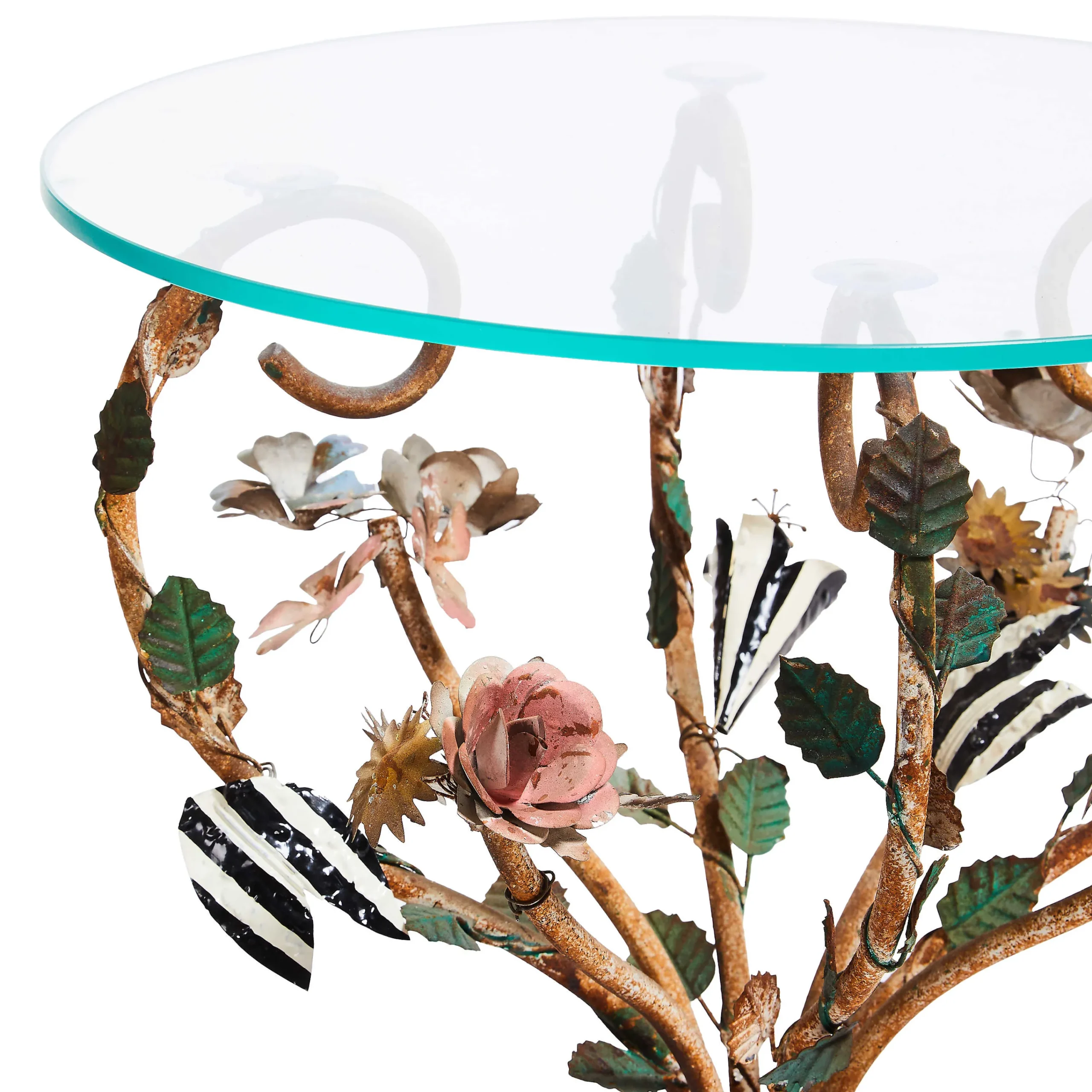 MacKenzie-Childs Field Study Round Accent Table| Living Room