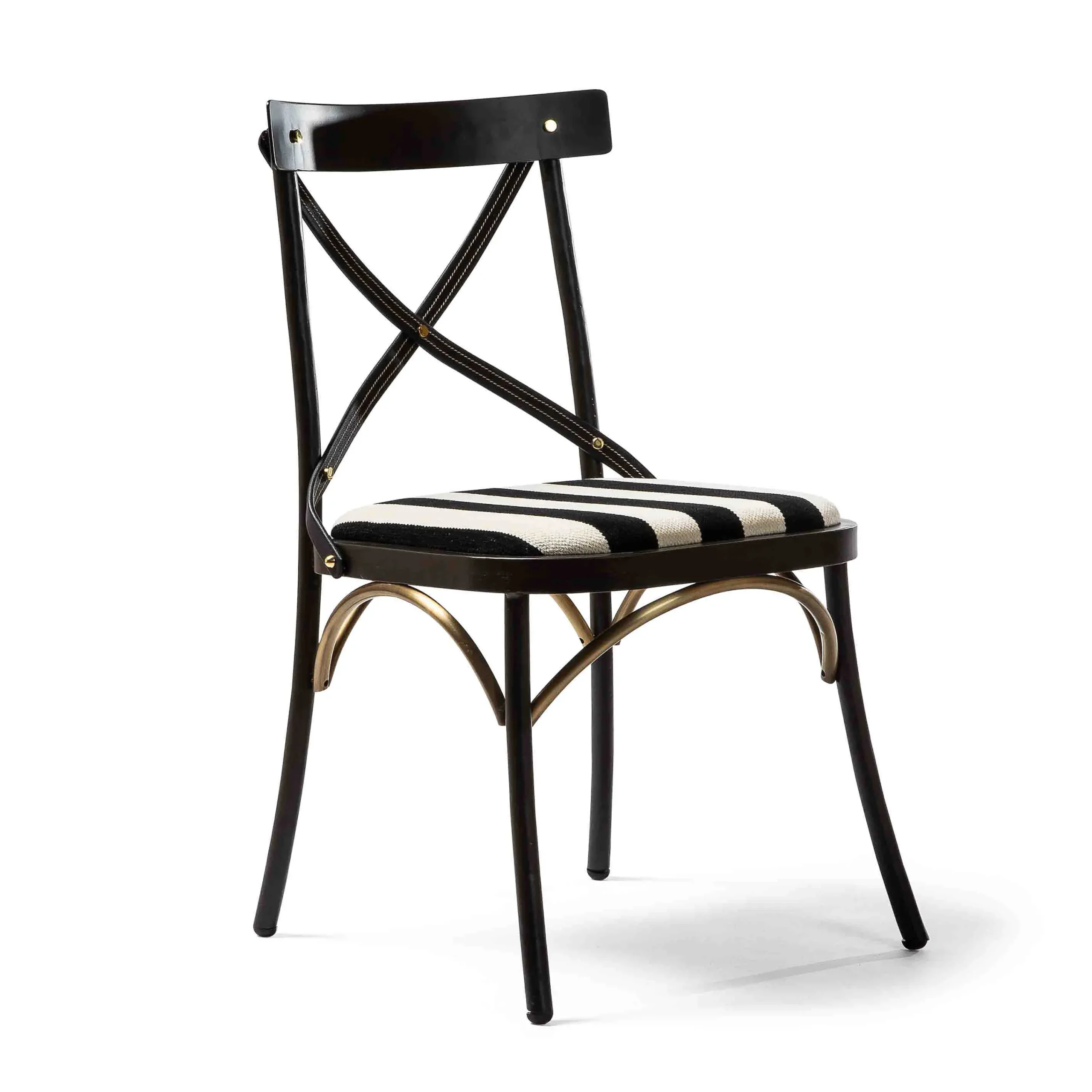 MacKenzie-Childs Flatiron Black Stripe Dining Chair| Dining Room & Kitchen