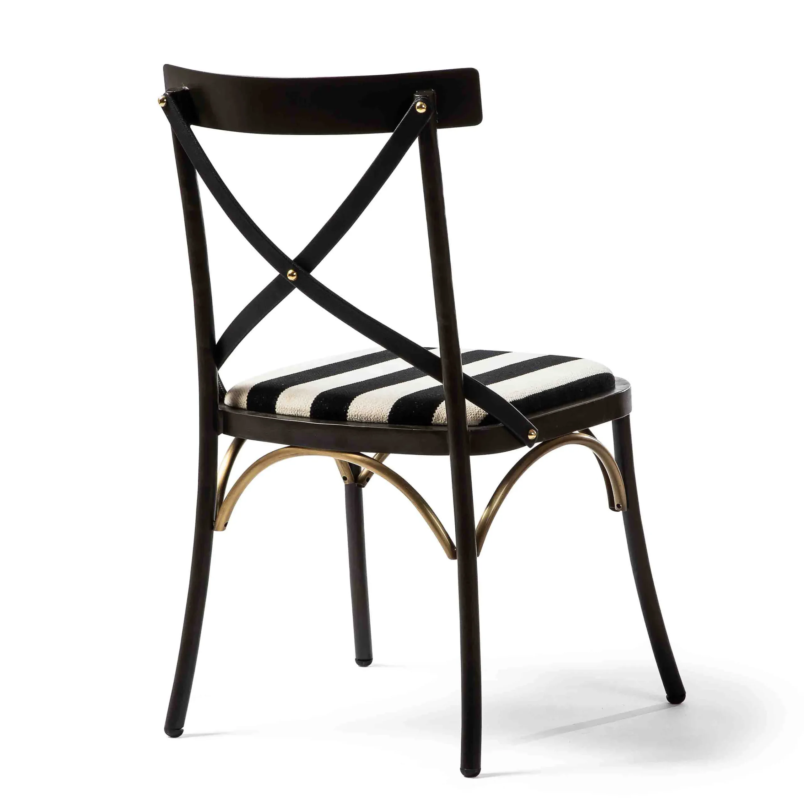 MacKenzie-Childs Flatiron Black Stripe Dining Chair| Dining Room & Kitchen