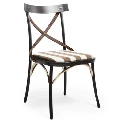 MacKenzie-Childs Flatiron Brown Stripe Dining Chair| Dining Room & Kitchen