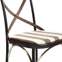 MacKenzie-Childs Flatiron Brown Stripe Dining Chair| Dining Room & Kitchen