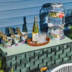 MacKenzie-Childs Flower Market Galvanized Beverage Dispenser| Spring|Drinkware