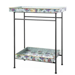 MacKenzie-Childs Flower Market Galvanized Outdoor Butler| Storage Furniture|Outdoor
