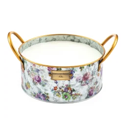 MacKenzie-Childs Flower Market Large Citronella Candle| Candles & Fragrances|Outdoor