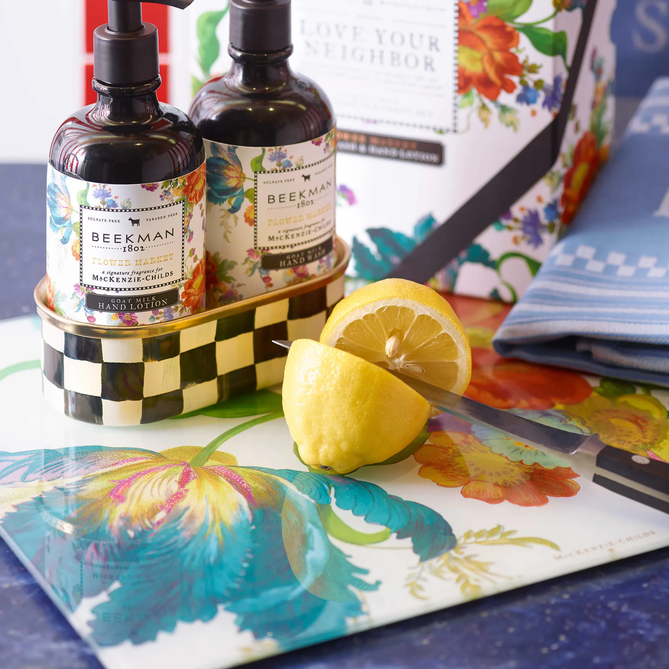 MacKenzie-Childs Flower Market Large Cutting Board| Kitchen Utensils & Tools