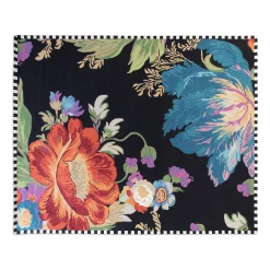 MacKenzie-Childs Flower Market Reflections Black 8' x 10' Rug| Rugs