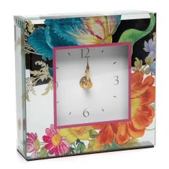 MacKenzie-Childs Flower Market Reflections Desk Clock| Room Accents