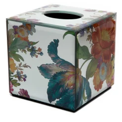 MacKenzie-Childs Flower Market Reflections Boutique Tissue Box Cover| Bath & Bath Accessories|Room Accents