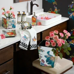 MacKenzie-Childs Flower Market Reflections Boutique Tissue Box Cover| Bath & Bath Accessories|Room Accents