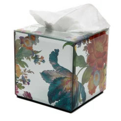 MacKenzie-Childs Flower Market Reflections Boutique Tissue Box Cover| Bath & Bath Accessories|Room Accents