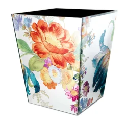 MacKenzie-Childs Flower Market Reflections Waste Bin| Bath & Bath Accessories|Room Accents