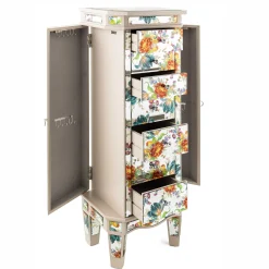 MacKenzie-Childs Flower Market Reflections Standing Jewelry Armoire| Storage Furniture|Room Accents