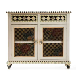 MacKenzie-Childs Flower Market Small Cabinet| Living Room