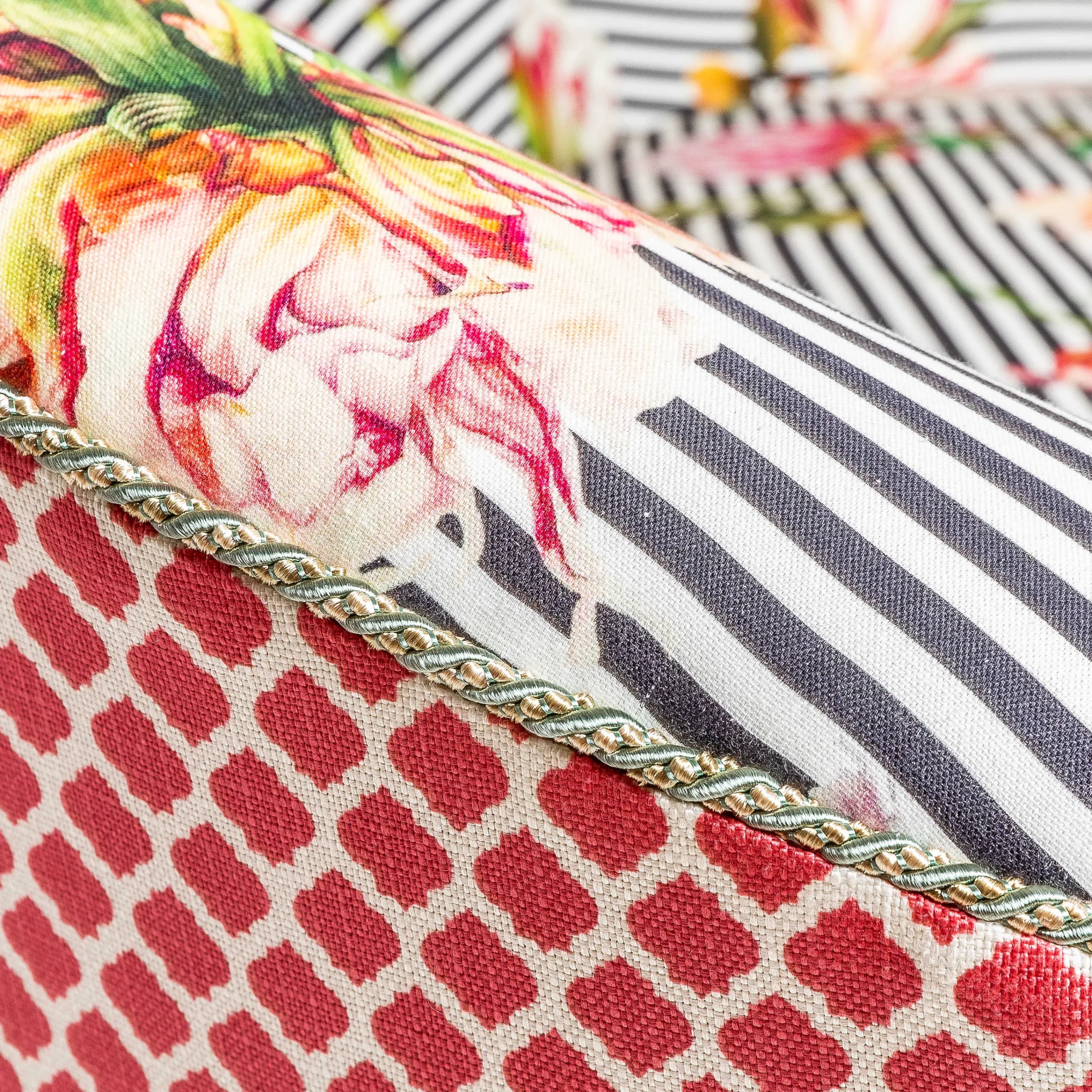 MacKenzie-Childs Flower Show Loveseat| Living Room