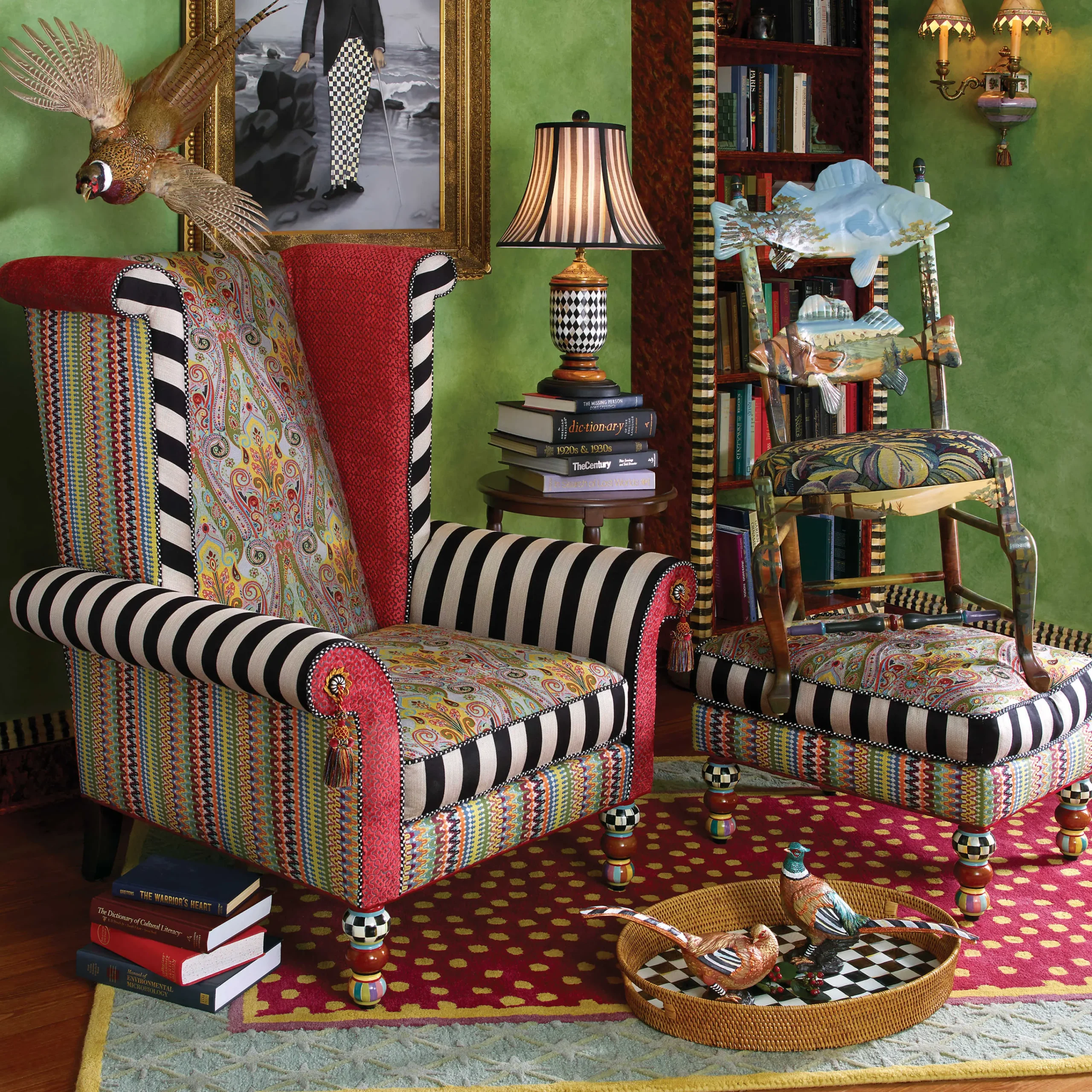 MacKenzie-Childs Forest Fish Chair| Dining Room & Kitchen