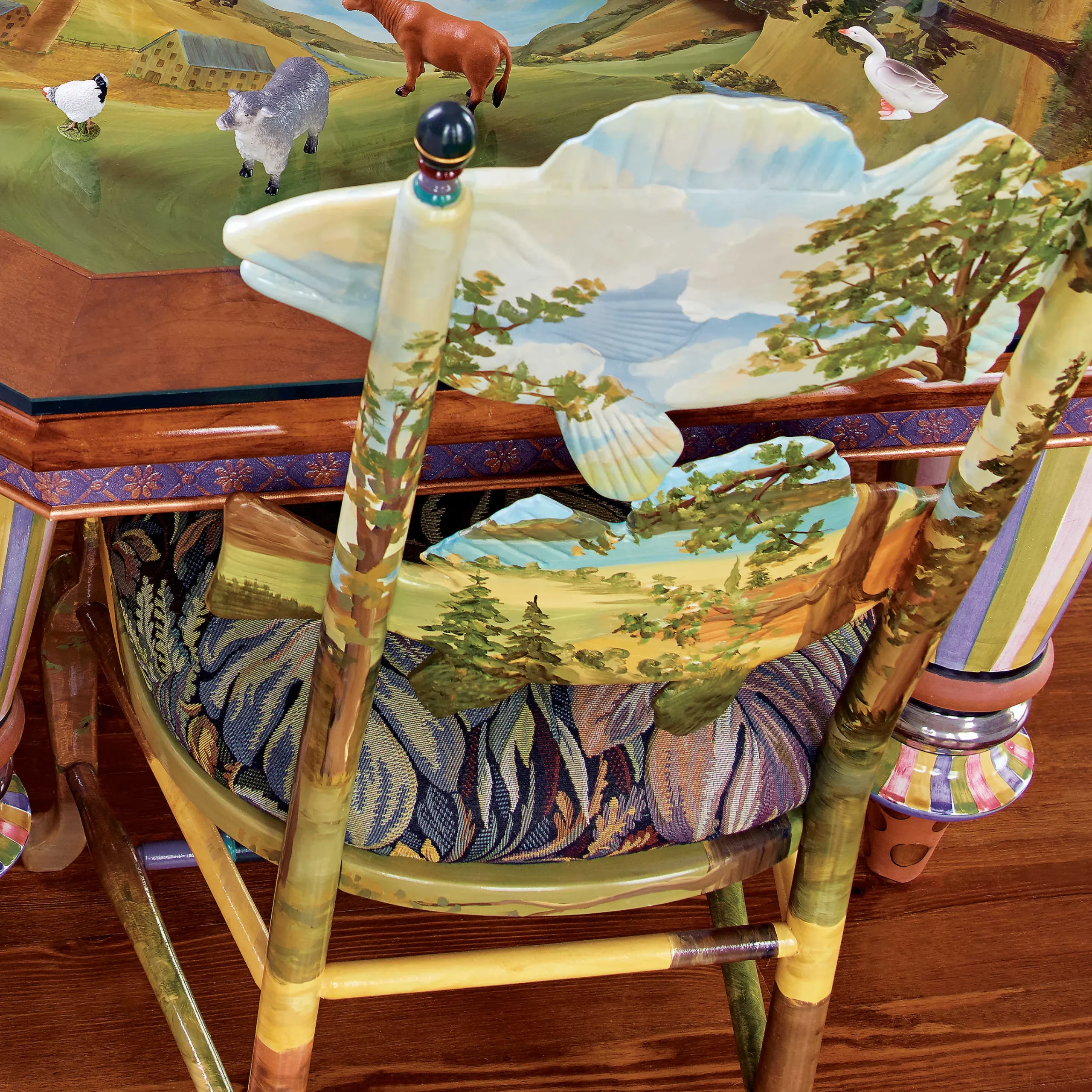 MacKenzie-Childs Forest Fish Chair| Dining Room & Kitchen