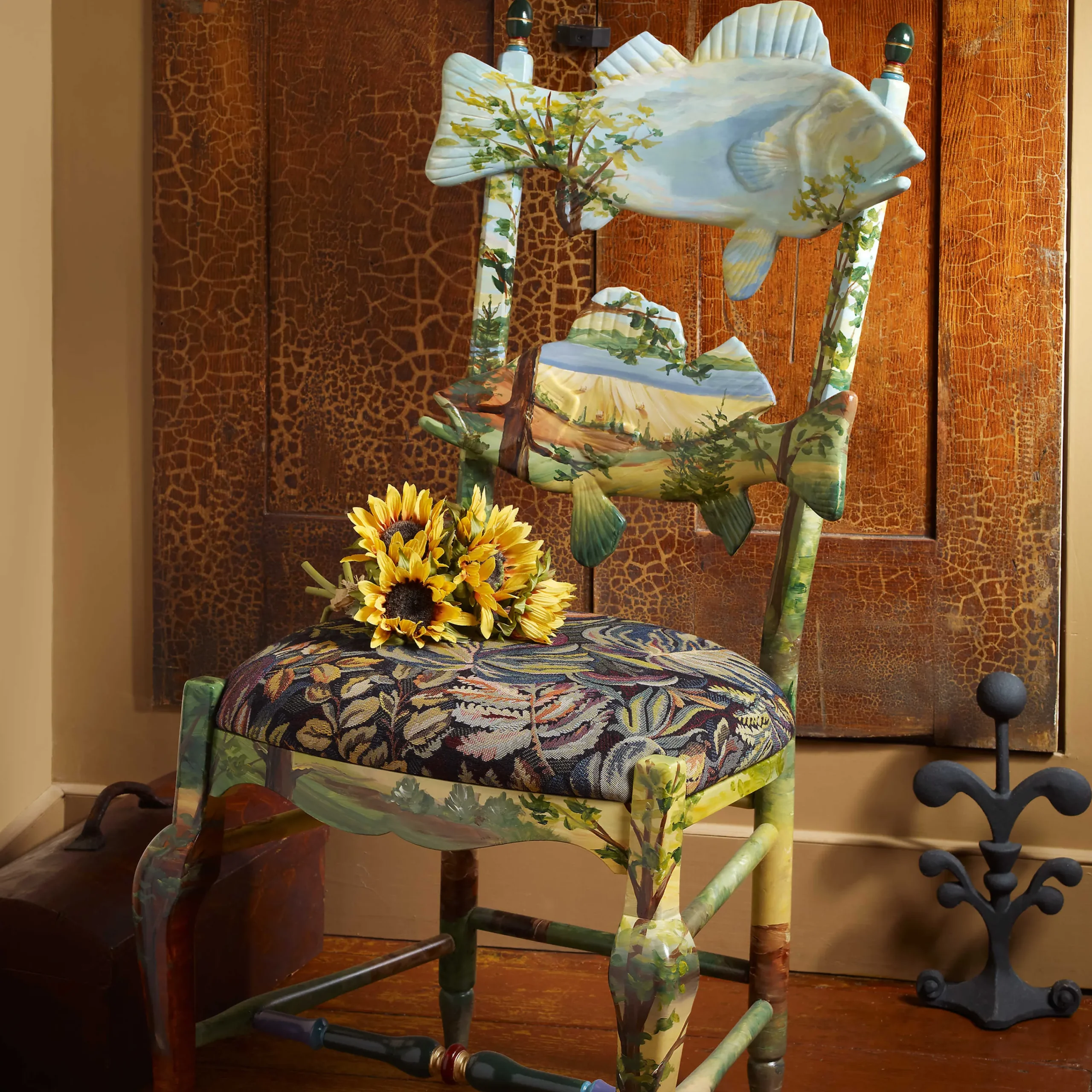 MacKenzie-Childs Forest Fish Chair| Dining Room & Kitchen