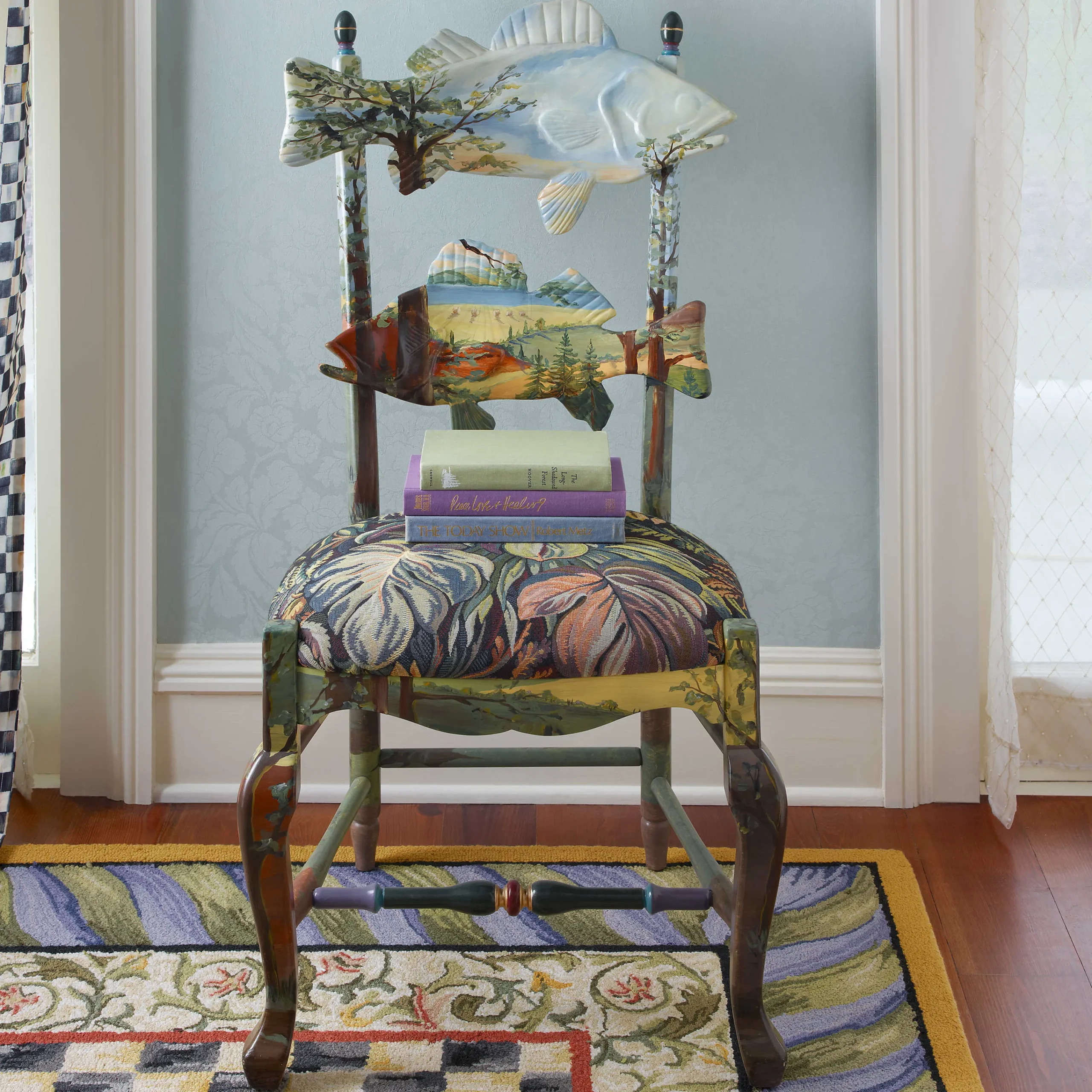 MacKenzie-Childs Forest Fish Chair| Dining Room & Kitchen