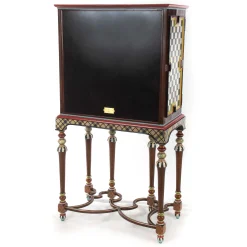 MacKenzie-Childs Foxtrot Bar Cabinet| Storage Furniture|Dining Room & Kitchen