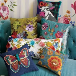 MacKenzie-Childs Frida Cowlo Throw Pillow| Pillows, Throws, & Cushions