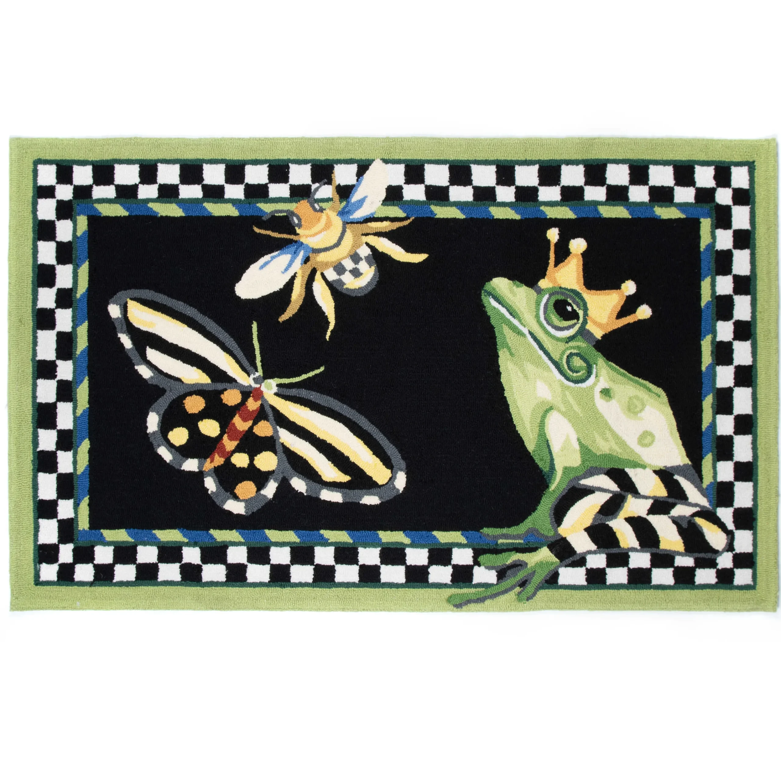 MacKenzie-Childs Frog and Bee 3' x 5' Rug| Rugs
