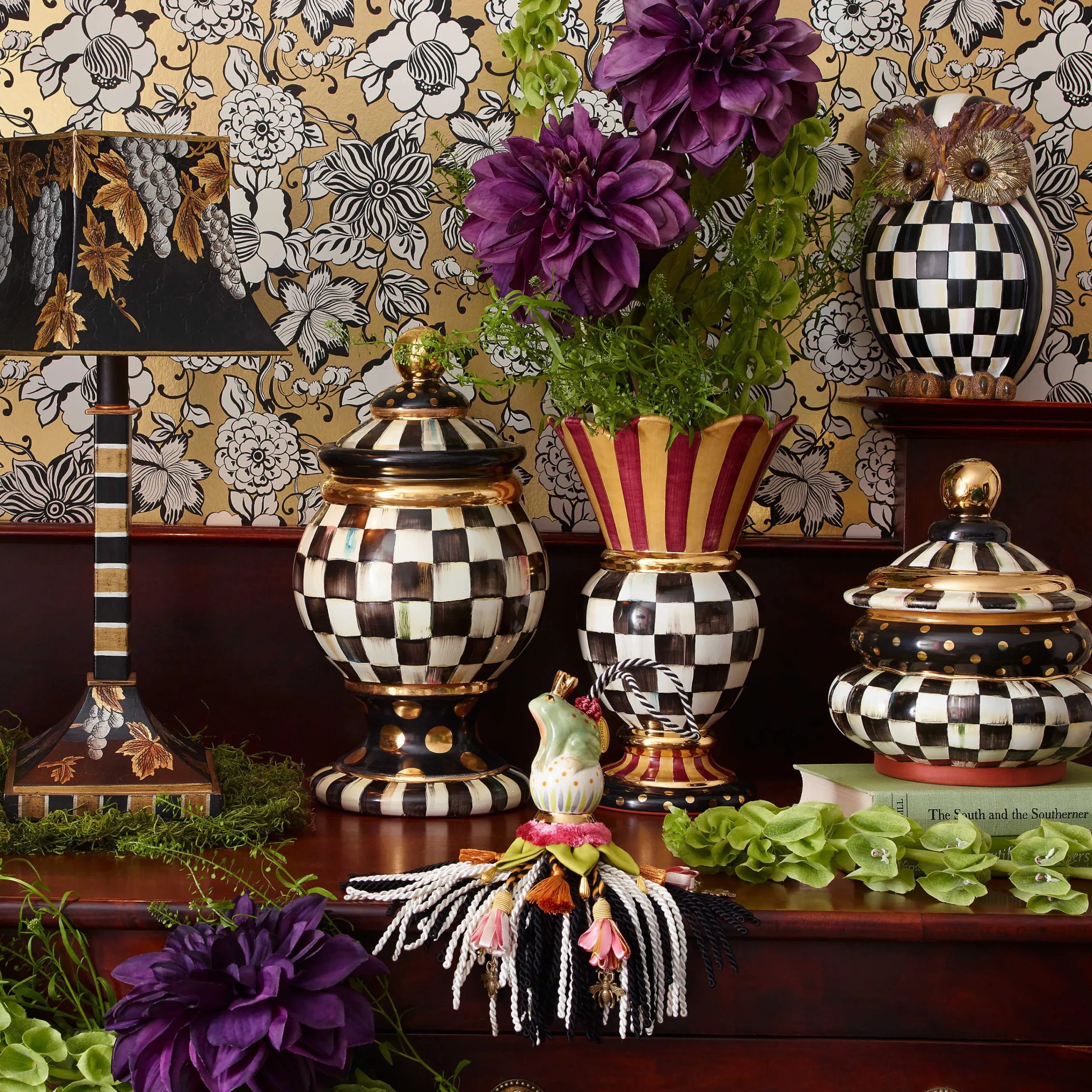 MacKenzie-Childs Frog Ceramic Tassel| Finishing Touches|Room Accents