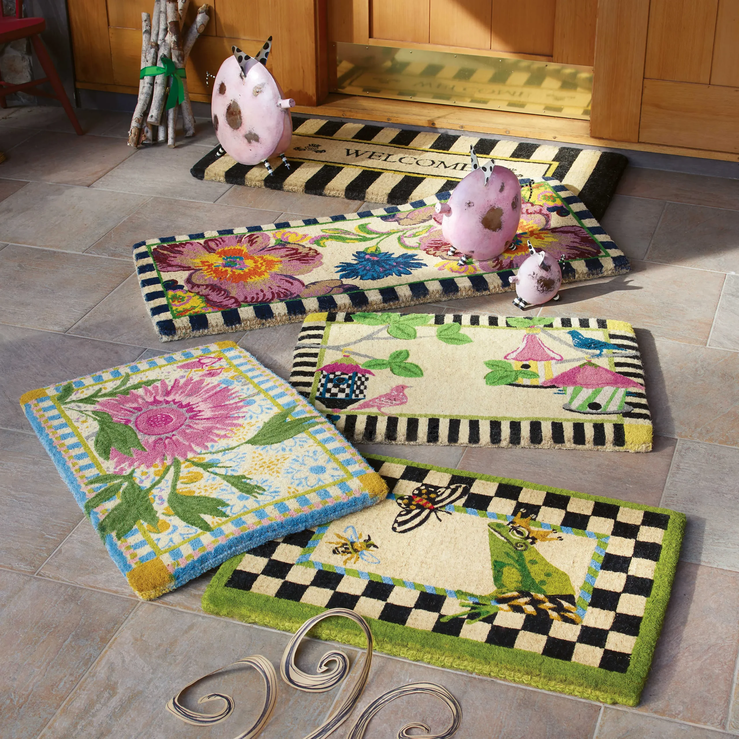 MacKenzie-Childs Frog Entrance Mat| Outdoor|Rugs