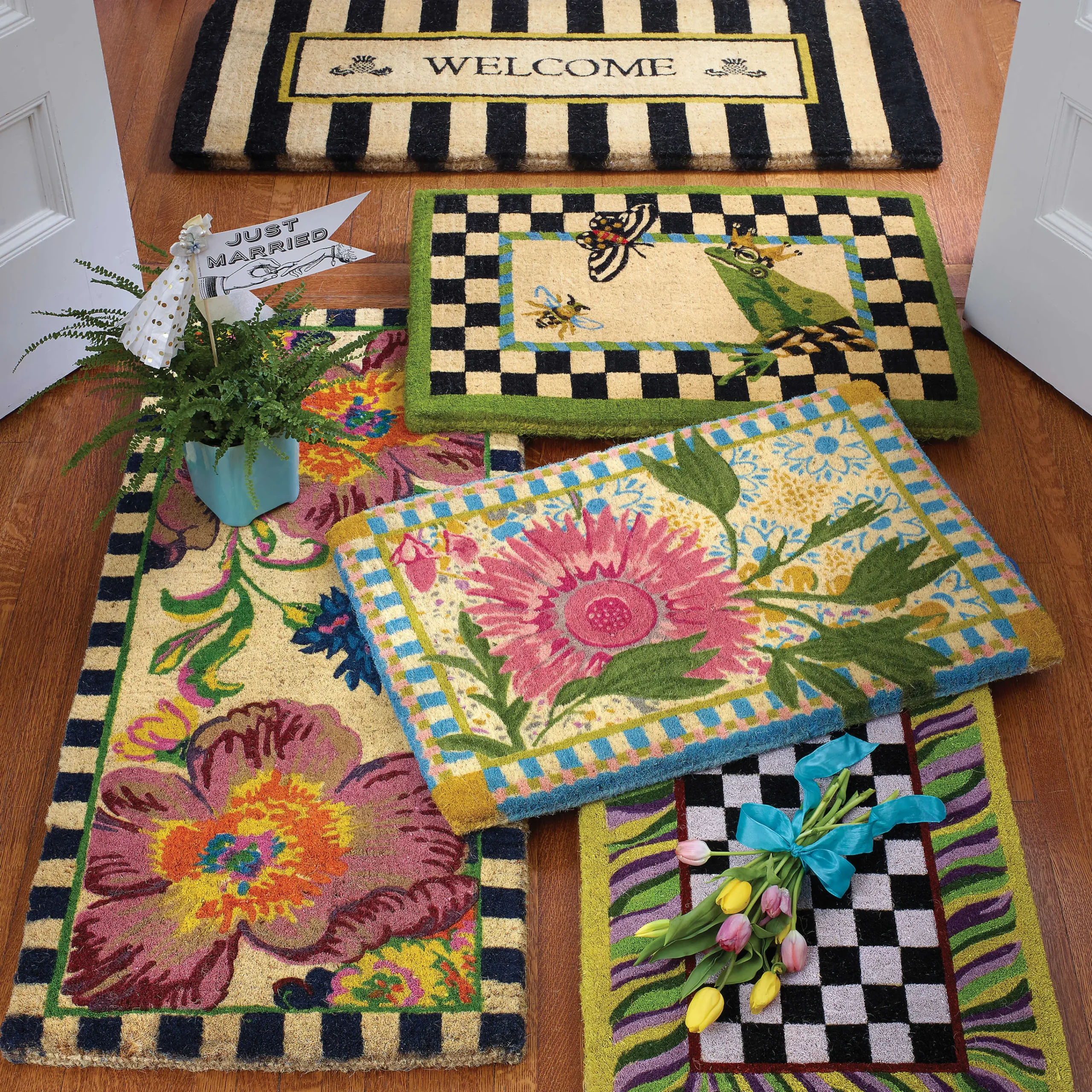 MacKenzie-Childs Frog Entrance Mat| Outdoor|Rugs