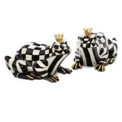 MacKenzie-Childs Frog Salt  Pepper Set| Spring|Table Accessories