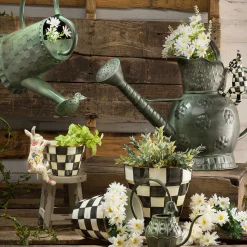 MacKenzie-Childs Funny Bunny Pot Climber| Easter|Spring