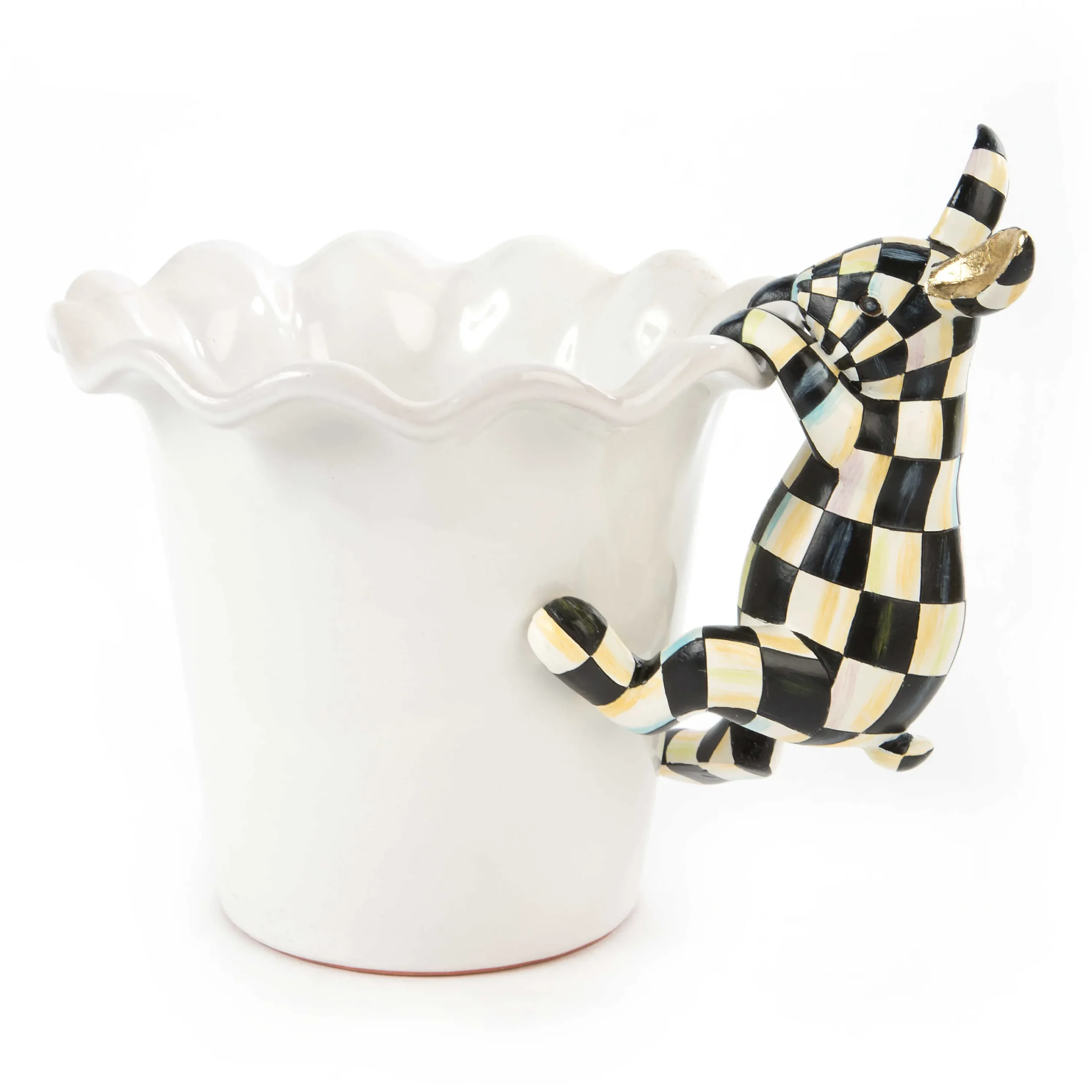 MacKenzie-Childs Funny Bunny Pot Climber| Easter|Spring