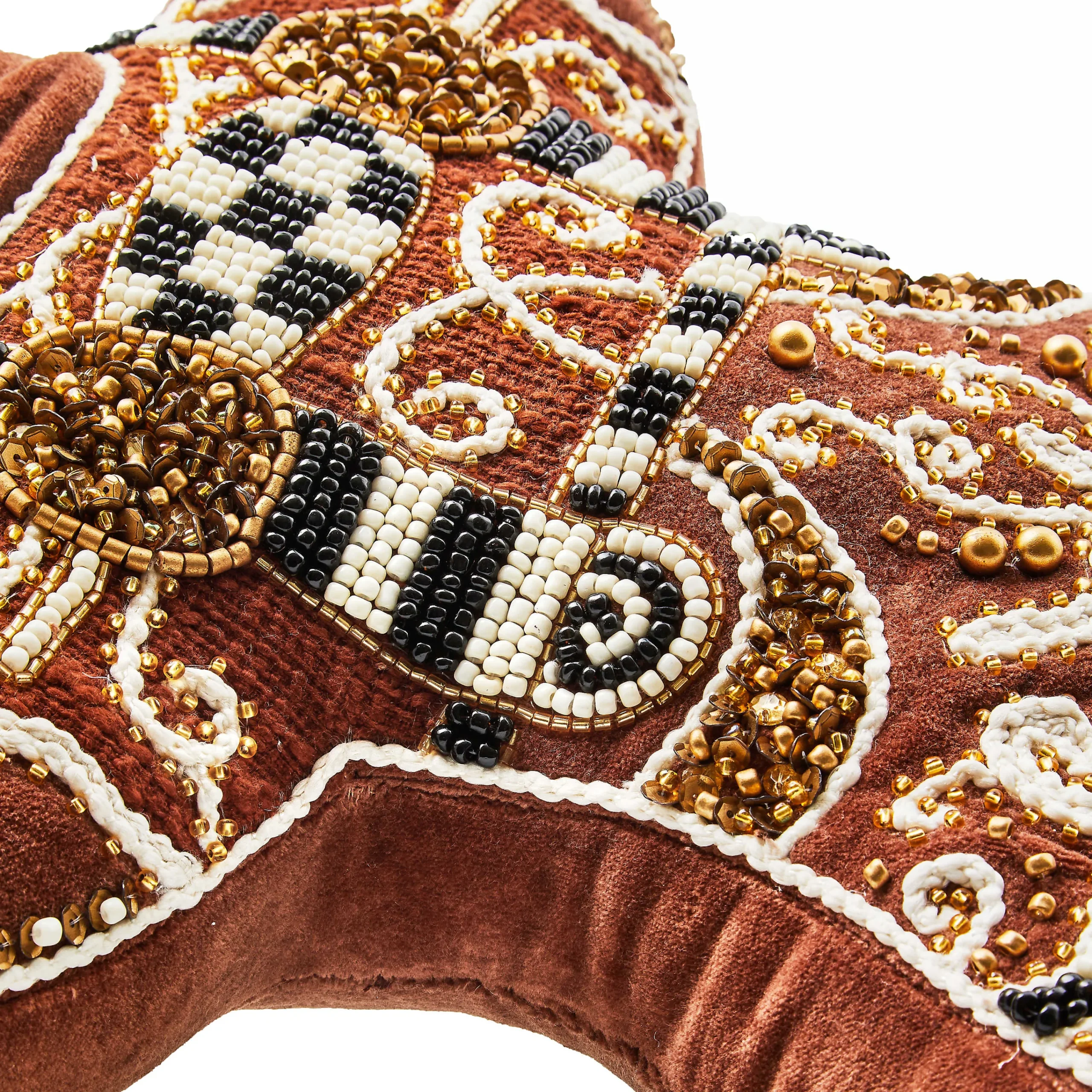MacKenzie-Childs Gingerbread Boy Shaped Throw Pillow| Holiday|Pillows, Throws, & Cushions