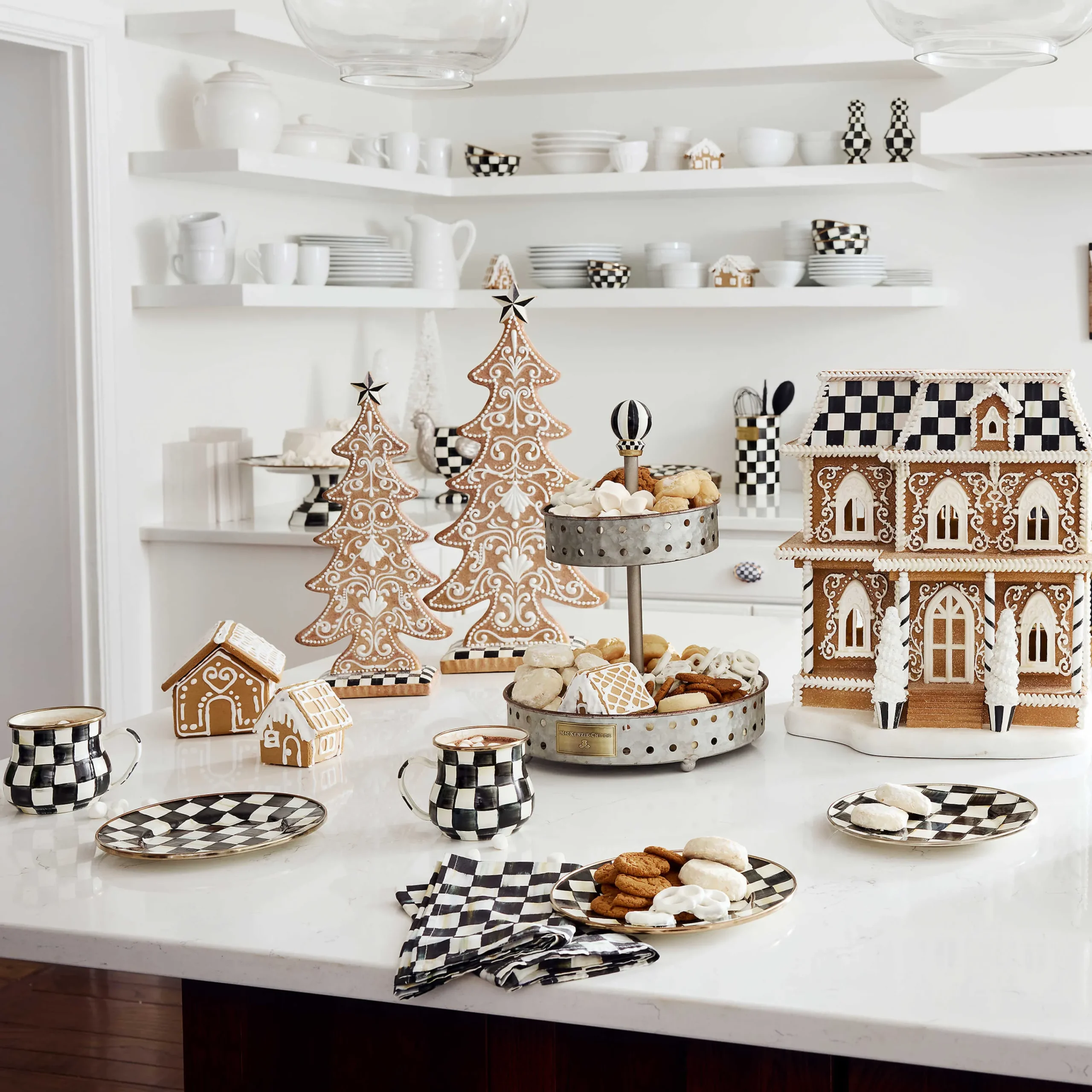MacKenzie-Childs Gingerbread Cookie Large Tree| Holiday|Room Accents
