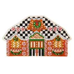 MacKenzie-Childs Gingerbread House Shaped Entrance Mat| Outdoor|Rugs
