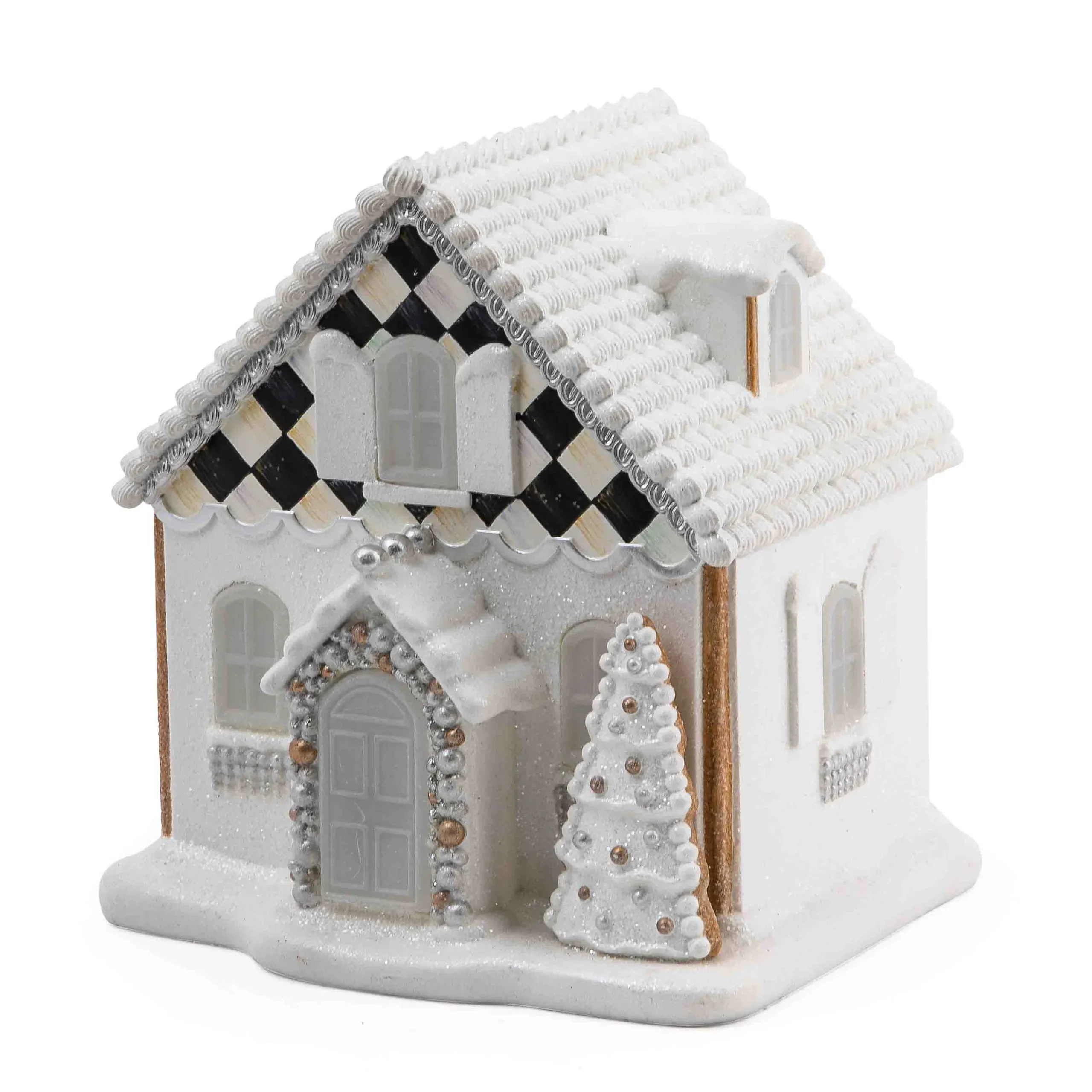 MacKenzie-Childs Gingerbread Illuminated Cottage| Holiday|Room Accents