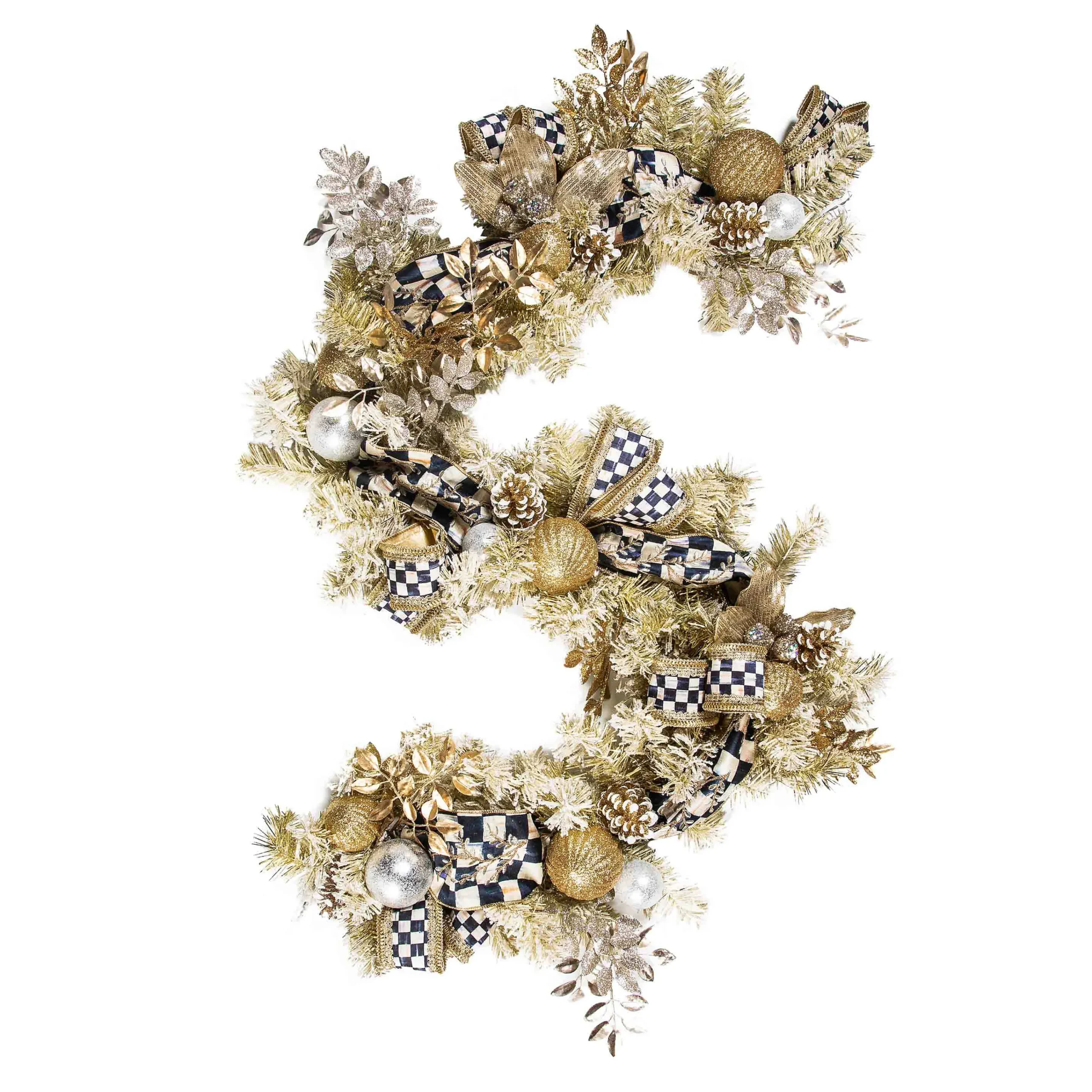 MacKenzie-Childs Glam Up Illuminated Garland| Holiday|Greenery & Florals