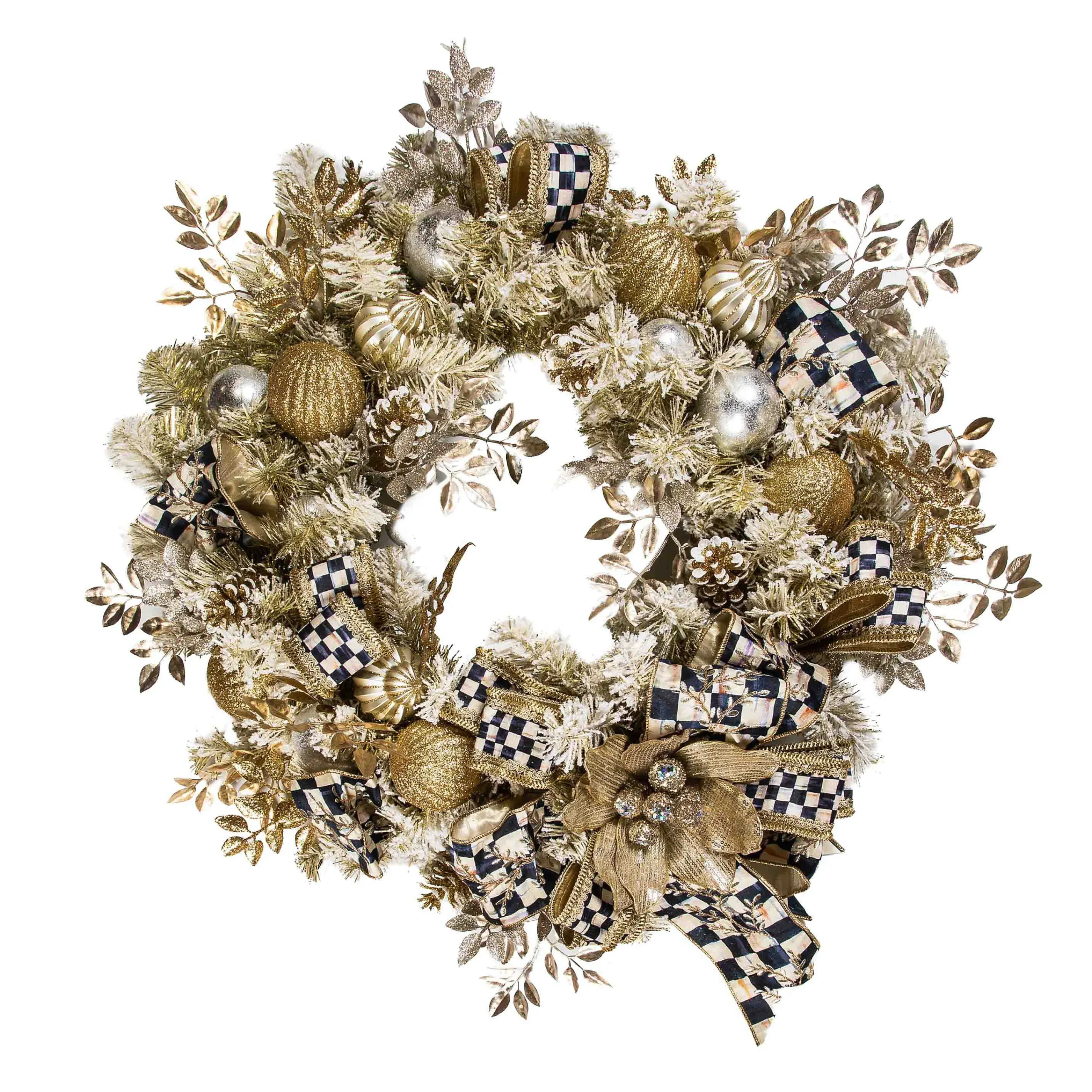 MacKenzie-Childs Glam Up Illuminated Wreath| Holiday|Greenery & Florals